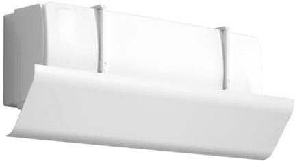 Deflector de ventilación para aires acondicionados de pared, universal y ajustable, color blanco, ideal para el hogar y la oficina.
