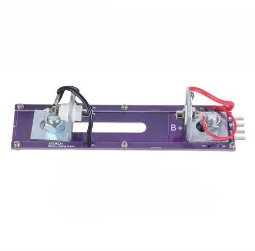 MLWSKERTY Current Voltage Meter Detection Box Battery Holder 20A 4 Wire Battery Test Stand Battery Capacity Tester Fixture Seats
