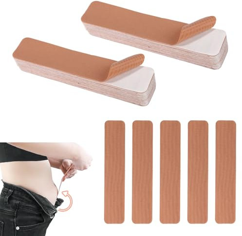 Lyreh 50stk Lifting Tapes Bauch, 25x5cm Nylon Damen Mädchen Hautstraffung Bauch Rückenfett-Tape für Körper Praktisches Zubehör für Schwangerschaft Rückenfreies Kleid Körperformung Hochzeitsfeier