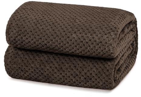 Yebeda Coperta Plaid Pile per Divano e Letto Matrimoniale, 230 x 270 cm