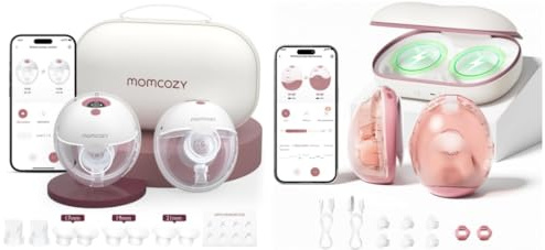Momcozy Air 1 Ultra-Slim Milchpumpe und M5 Smart Milchpumpe Kit