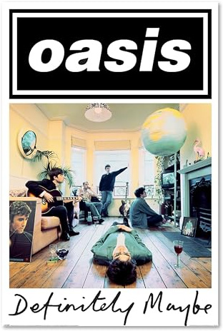 Pyramid International Oasis Poster Definitely Maybe | Kult Album Cover | Britpop Legende | hochwertige Wanddeko Musik Plakat für Fans | 61x91,5 cm