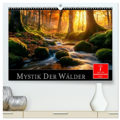 Mystik der Wälder (hochwertiger Premium Wandkalender 2026 DIN A2 quer), Kunstdruck in Hochglanz: Eine fabelhafte Reise in zauberhafte Waldlandschaften. (CALVENDO Natur)
