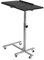 Bakaji 2829373 - Tavolino Porta PC/Notebook/Laptop, con Rotelle, Nero, Altezza Regolabile 60 x 40 x 70/90cm