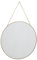 Bloomingville Sibal Spiegel mit Kette aus Metall in der Farbe Gold mit einem Durchmesser von 38cm, 82040643