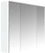 ALLIBERT Armoire de Salle de Bain éclairante 80 cm 3 Portes Stella
