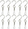 10 Stück drehbare Haken Clips aus Edelstahl, 360 °C, zum Aufhängen von Windspielen, Blumen, Pflanzen, Vogelkäfig, Party-Dekoration