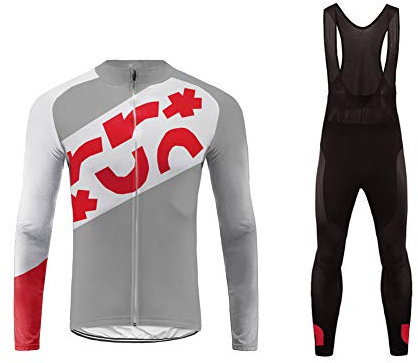 UGLY FROG Frühling/Herbst Männer Radfahren Kleidung Set Fahrrad Anzug Outdoor Langarmtrikot+ Hose Atmungsaktiv Schnell Trocken (Größe XS-6XL)