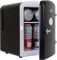 Koolatron Retro Mini Fridge For Bedrooms 4L Small 6 Can Table Top 12V Portable Cooler Refrigerator Quiet Mini Fridges For Skincare Food Drinks Kids Home Car & Travel Black