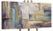 YS-Art Abstrakt Stil Acryl Gemälde auf Leinwand Zeitgeschehen handgemalt Wandbilder Wohnzimmer modern Wohndekor Bilder Büro echte Kunstwerke gerahmt 120x60 cm