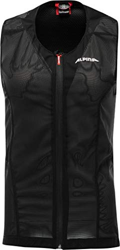 ALPINA PROSHIELD JUNIOR Vest - Flexibler, Atmungsaktiver & Individuell Einstellbarer Rückenprotektor Für Kinder, Black, 116