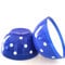 Berossi Müslischale Suppenschüsseln blau gepunktet Suppenschüssel | Müslischalen runde Schalen kleine Schüsseln Müslischüssel Schüssel Set | Retro Müsli Schale Servierschale 700 ml | 2 Stück