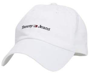 Tommy Jeans Herren Cap Sport Cap mit Logo, Weiß (White), Einheitsgröße