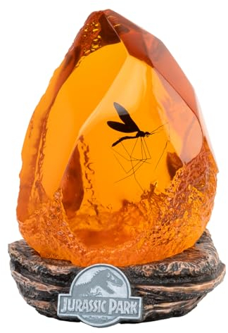 Grupo Erik Lampara Jurassic Park Mosquito Amber - Jurassic World rebirth : Lámpara Escritorio Funciona con USB o Pilas | Para Mesita de Noche, Setup Gaming o Decoración de Habitación juvenil