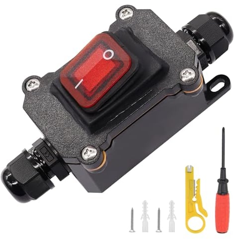 ZJRung Interruttore Impermeabile IP68 Interruttore Torpedo Impermeabile Interruttore del Cavo di Alimentazione Embedded 16A 250V Interruttore Impermeabile Alto