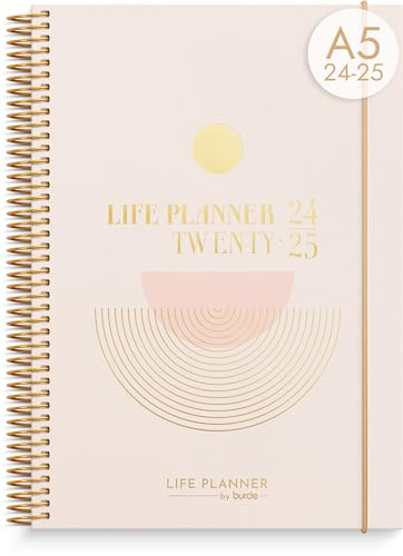 Burde Life Planner Pink Schülerkalender 2024/2025: Schulplaner Wochenplaner Timer Terminkalender für 2024/2025