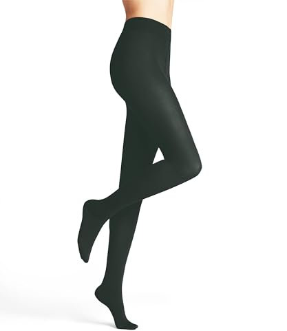 FALKE Damen Strumpfhose Family W Ti nachhaltige Baumwolle einfarbig 1 Stück, Grün Forest 7474, 36-38