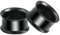 Ayoiow 18mm Ohr Plug, 2 STK Flesh Tunnel Plug, Ohr Plug Stahl für Herren Plug Ohr Schwarz Reifen Ohr Tunnel 18mm