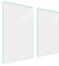 DarHaus Copri piano cottura induzione 75x52 cm copertura per piano cottura in vetroceramica 1 pezzi universale per piastre di cottura paraspruzzi tagliere in vetro temprato bianco