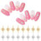 Oruola Gold Silver Star Nail Charms,200pcs Star Nail Stickers,Cross Nail Charms,3D Nail Art Decorations,Gold Silver Star Nail Charms for Women Girls DIY Nail Design Crafts,Nail Accessories
