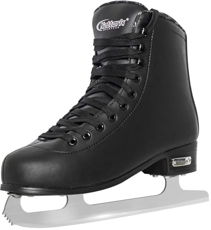 Nattork Chaussures de patinage artistique blanches Excellence - Patins en acier inoxydable pour un meilleur soutien, résistance, performance et confort ultime pour les femmes et les hommes