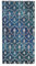 Blue Velvet Slim Lined Journal (Elastic Band Closure)