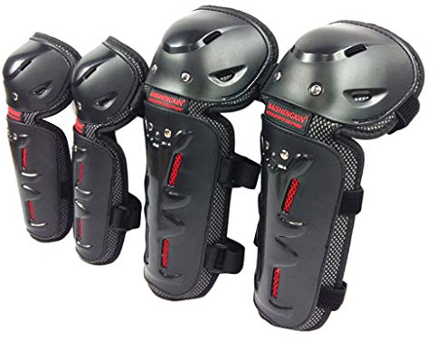 SDENSHI Knie- und Schienbeinschoner für Kinder, Jugend, ATV, Motorrad, Motocross