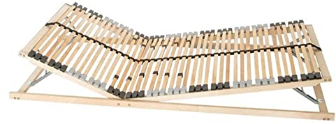 Coemo 7-Zonen Lattenrost Premium KF 42 Leisten Kopf- und Fußteil verstellbar Härtegradanpassung, sehr Stabiler Lattenrahmen, für alle Matratzen Typen, zerlegt DIY 80x200 cm