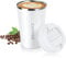 flintronic Tasse à Café Isotherme,Tasses à café de voyage Mug de Voyage en Acier Inoxydable, 380ml Étanches Tasse de Voiture à Double paroi Tasse Isotherme (avec1*Brosse Incluse) Blanc