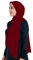 Maxi Hijab Jersey Premium, Kopftuch Schal Turban für Muslimische Frauen (Burgund)