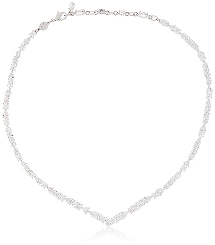 Swarovski Mesmera Set, Rhodinierte Halskette und Ohrringe mit Strahlenden Swarovski Kristallen