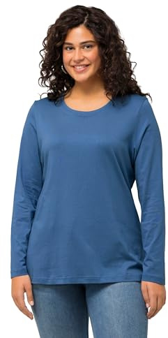 Ulla Popken Damen Shirt denimblau 58+