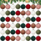 PullCrease 48 Stück Samt-Weihnachtskugeln, beflockte Weihnachtsbaumkugeln, 3,8 cm, kleine, bruchsichere Kunststoffkugeln zum Aufhängen für Weihnachtsbaum, Hochzeit, Urlaub, Party, Familiendekorationen