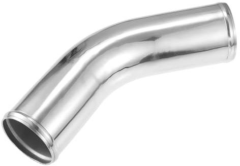 QUARKZMAN Tubo Intercooler in Lega di Alluminio per Auto Universale, Diametro Esterno 80mm (3.15) e Lunghezza Gamba 100mm (4), Curva a 45 Gradi per Raccordi di Aspirazione dell'Aria - 1pz