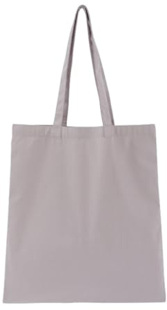 AMSLSIU Convenient and Reliable Tote Bag for Daily Errands Cotton Large Capacity Tote Bag Shopping Bag Shoulder Bag Tote Bags, Light Grey