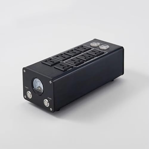 Toplionace Audio-Leistungsfilter mit Analoger Spannungsanzeige und Gelber Hintergrundbeleuchtung – 3000W, 15A, 220V Wechselstrom