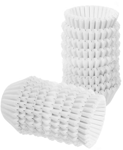 WATIIFUFU 1000 Pezzi Pirottini per Muffin in Carta Bianca Usa e Getta, Versatili per Baking e Natale, Dimensioni 2,5x2cm, per Cupcake e Dolci