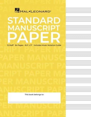 Standard Manuscript Paper ( Yellow Cover).