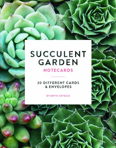 Succulent Garden Notecards (Photography Notecards, Cards for Plant Lovers, Gift for Gardeners): 20 Different Cards and Envelopes