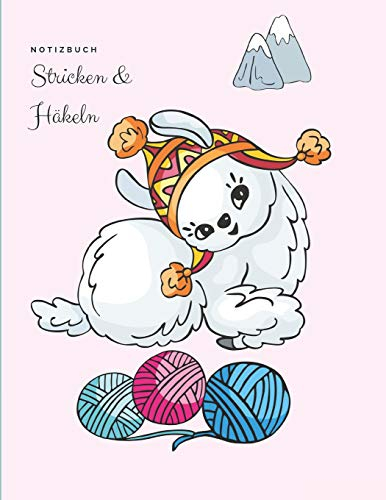 Notizbuch: Stricken und Häkeln Buch, Notizheft für Handarbeiten, Strickpapier, Häkelpapier