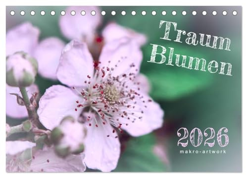 Traum Blumen (Tischkalender 2026 DIN A5 quer), CALVENDO Monatskalender: Makrofotografie zum Träumen (CALVENDO Natur)
