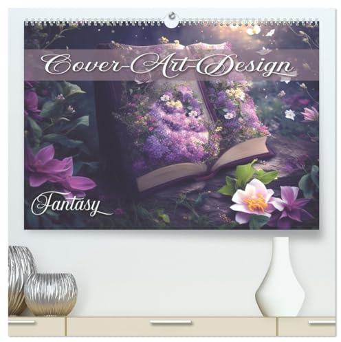 Buch-Cover-Art Fantasy (hochwertiger Premium Wandkalender 2026 DIN A2 quer), Kunstdruck in Hochglanz: Magische und bildgewaltige Fantasybilder, dargestellt als Buchcover. (CALVENDO Natur)