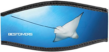 Best divers Uhrenarmband Maske aus Neopren, doppelt Klettverschluss, Manta