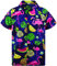 King Kameha Funky Chemise-Hawaienne, Manche-Courte, Flamingo-Melon, Vert, XL