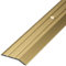 Gedotec Seuil de Porte Barre en Aluminium Perforé | Baguette recouvrement 200 cm | 1 Pièce - Profil Transition Sol | Laiton Anodisé | Rail de transition à visser | Plinthe de compensation de hauteur