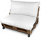Happers Set Coussins Imperméables et Déhoussables pour Palette en Similicuir pour Extérieur Blanc
