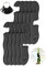 Seilspanner Aluminiumlegierung Camping Zelt Spannschnur Einsteller Camping von Ausrüstung für Camping, Wandern, Rucksackreisen, ultraleichte Zeltheringe, Abspannleinen (schwarz, 10 Stück)