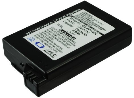 TCTK Akku 1800mAh Kompatibel mit [Sony] PSP-1000, PSP-1000G1, PSP-1000G1W, PSP-1000K, PSP-1000KCW, PSP-1001, PSP-1004, PSP-1006 Ersetzt PSP-110 FBA