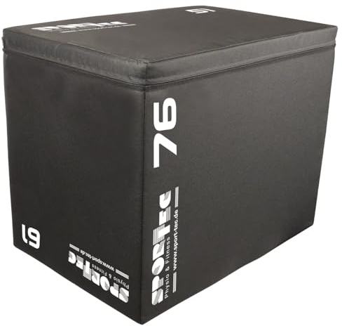 Sport-Tec Sprungtrainer 3-in-1 Soft Plyo Box, 76x61x51 cm
