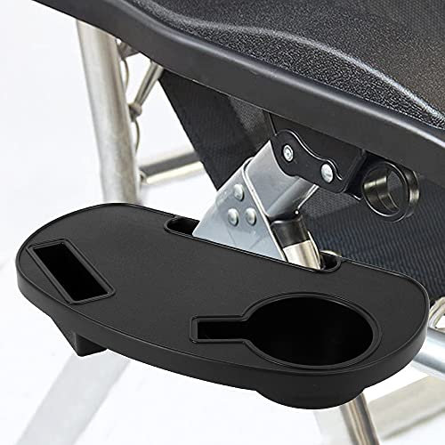 ATopoler Chair Side Table Recliner Tray Clip on Side Table Tray Cup Holder Phone Tray for Zero Gravity Sun Lounger Camping Chair Fishing Chairs Recliner Accessories(1pc)